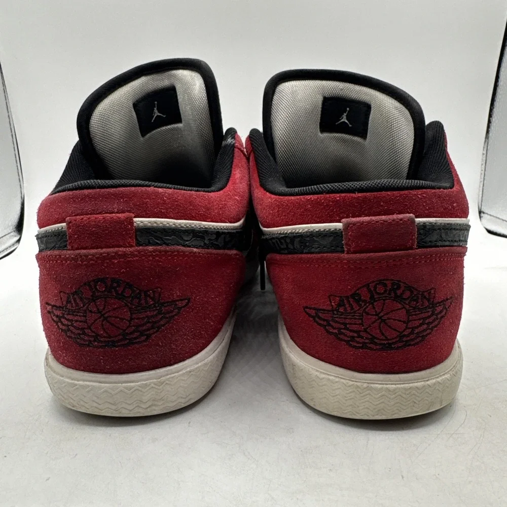 Nike Air Jordan 1 Retro V.1 Gym Red White Black Men's Size 10.5 2012 OG Low
